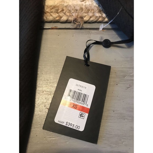 DKNY Walker Moss Dark Brown Coat Wool Blend Oversized Shawl Collar Sz XS - Picture 5 of 14